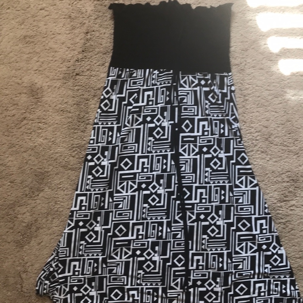Black and white tube top summer dress!